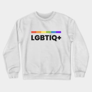 Minimalist LGBTIQ+ Rainbow Crewneck Sweatshirt